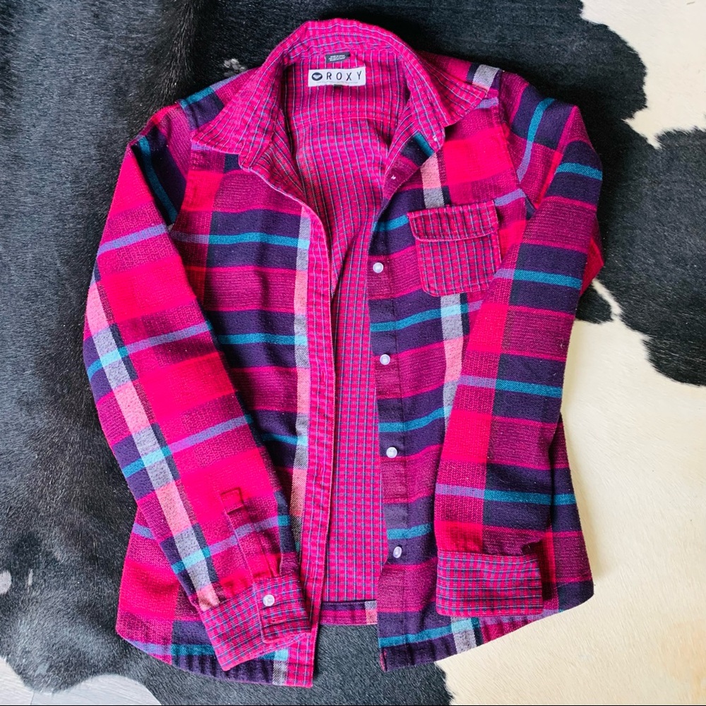 💕Roxy💕 Plaid Flannel